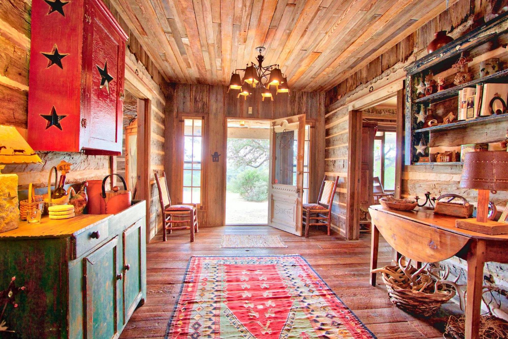 Log Cabin At Old Glory Ranch Wimberley Exterior photo